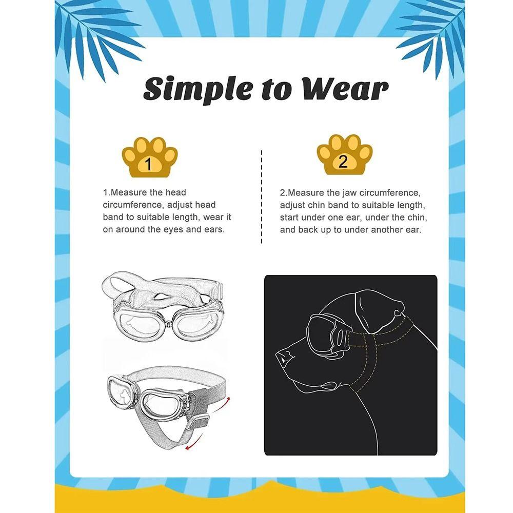 Fashion Dog Eyewear Adjustable Cat Glasses Comfortable To Wear Pet Eye Wear Protection  Puppy