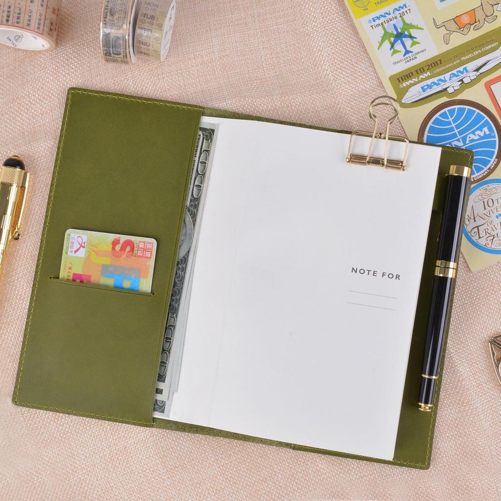 Genuine Leather A5/A6/B6 Notebook Cover - Top Layer Vegetable Tanned Protective Envelope Case