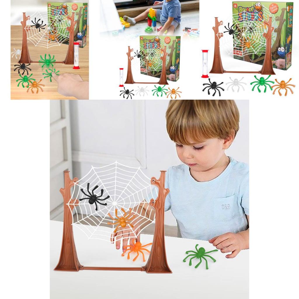 Plastic Bounce Spiders Game For Kids Indoor Recreation And Cognitive Development