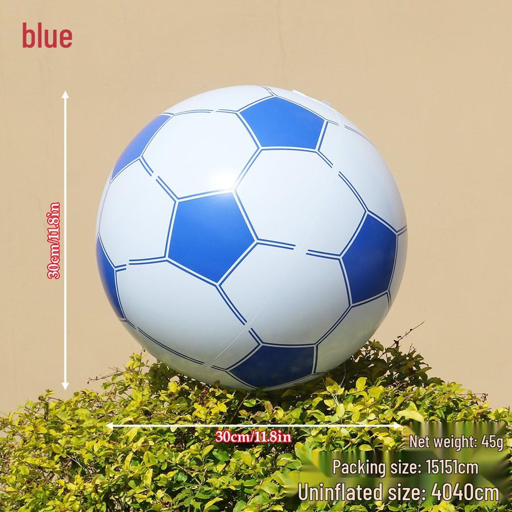 PVC Inflatable Transparent Beach Ball with Blue Sequins for Water Play and Photo Props