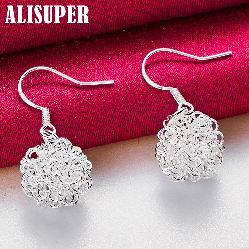 Bijuterii cercei cu model geometric din argint 925