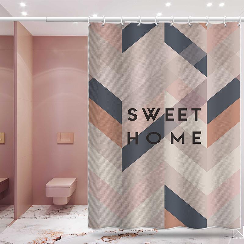 Koupelna zesílená vodotěsná záclona odolná proti plísním sprchový závěs Sprchový oddíl Závěs Sprchový závěs Koupelnový závěs Bez perforace