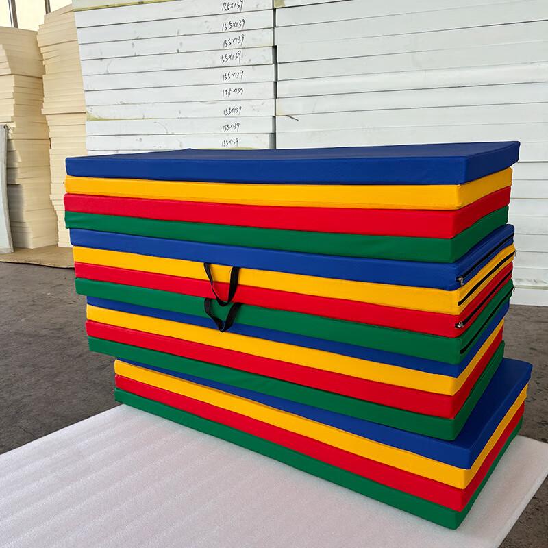 WEZHO Children's Rainbow Folding Fitness Mat