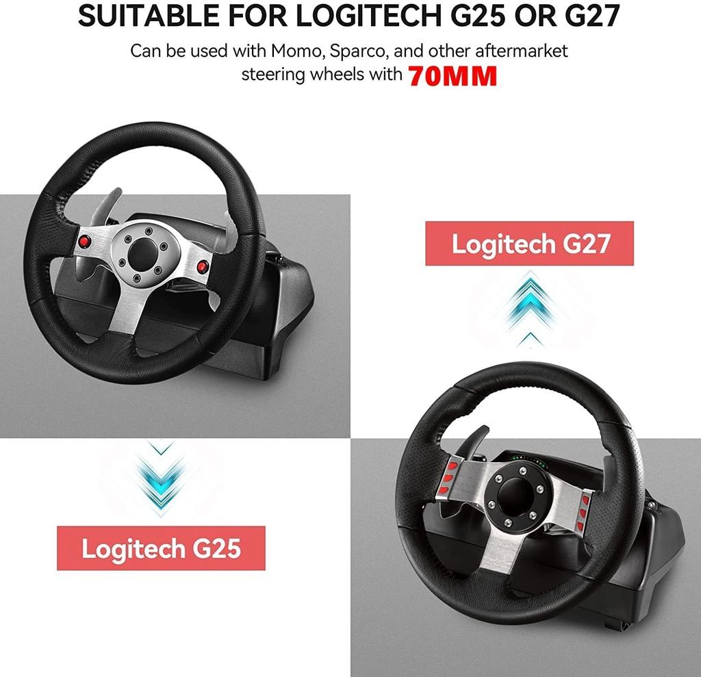 Steering Wheel Adapter Plate For Logitech G25 G27 70MM Steering Wheel Racing Game Plate DIY Parts