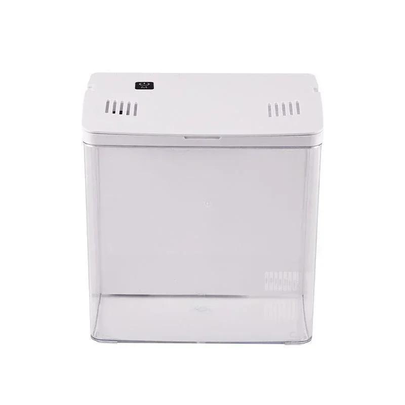 Living Room Fish Tank USB Self-circulating Ecological Aquarium Pump Oxygenation Filter Light Fish Tank Set Office Aquarium