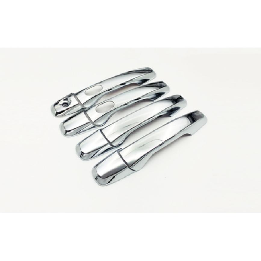 Chrome Door Handle Lid Smart Keyhole Cover Trim For 2011-2018 Ford Explorer 8pcs