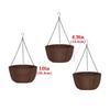 Outdoor Fabric Hanging Planters With Chains For Balcony Garden Decoration