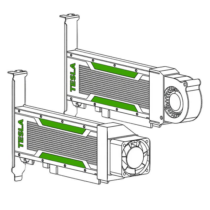 Iterative Space NVIDIA Tesla GPU Turbine Fan Cooler CN Plug (adapter Included)
