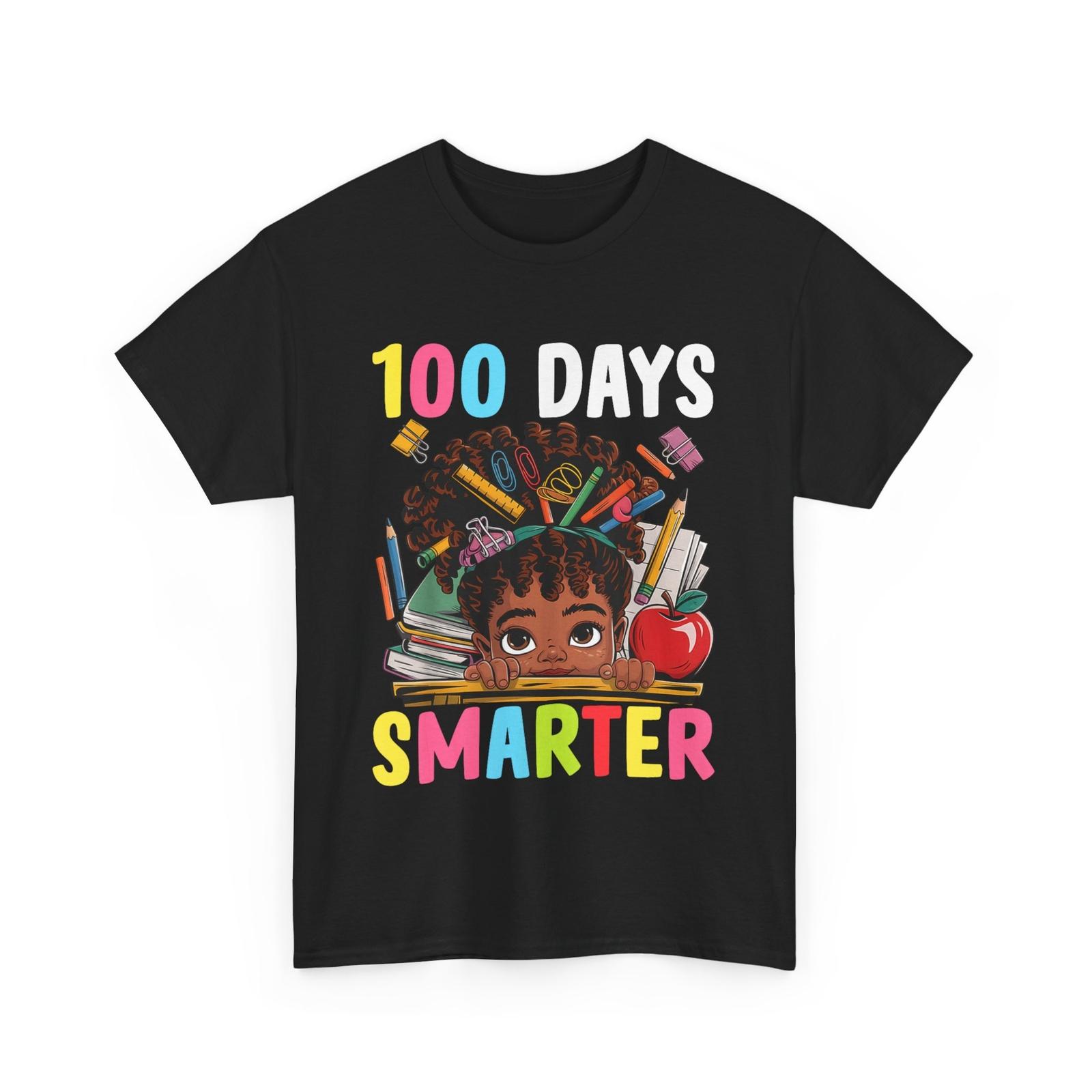100 Days of School Shirt Afro Girl Kids 100th Day Teacher T-shirt XXL