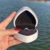 Luxury Proposal Ring Box Diamond Studded LED Ring Boxes Wedding Rings Packaging Box Women's Jewelry Storage Display Boxes