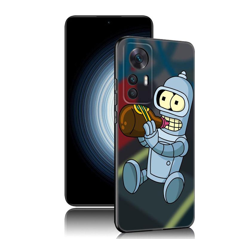 Cartoon F-Futuramas Black Case For Xiaomi Redmi 11 Prime 11A 12C 13C A1 A2 Plus A3 12 4G 10 13R 5G 9A 10A 9C 10C 9i 12R Note 9T