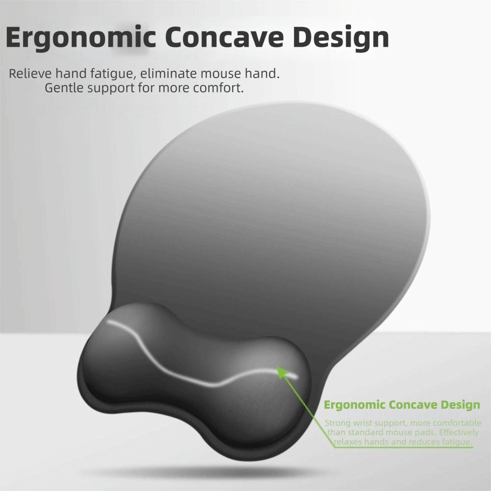 Silicone Comfortable Wrist Rest Non-Slip Desktop Wrist Support Ergonomic Mouse Pad  Office Use
