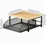 2Tier Vegetable Storage Stand Versatile Pullout Basket Counter Shelf SpaceSaving Sliding