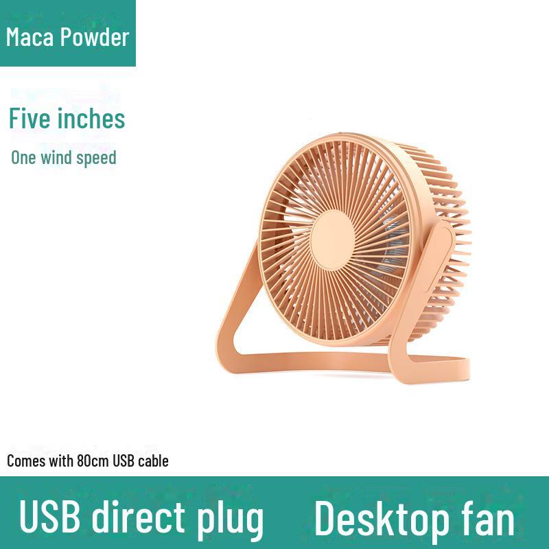 Premium USB Mini Fan - 5.68-inch Silent Desktop Fan for Office & Student Use