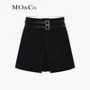 MO&Co. 2024 Summer Irregular Pleated A-Line Skort with Belt