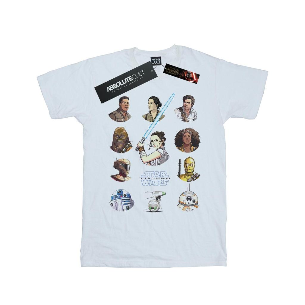 Star Wars: The Rise of Skywalker Mens Star Wars The Rise Of Skywalker Resistance Character Line Up T-Shirt