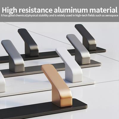 YUNJIEYA Ganchos de Puerta Negro/Blanco Gancho para Ropa Colgador Estante Organizador Estante de Almacenamiento Estante de Pared para Ducha Accesorios de Cocina Baño
