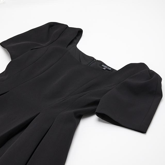 Rap Pleated A-Line Dress Aq2Wo56G