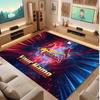 St. Louis Cardinals Personalized Crystal Velvet Carpet, Customized Name Text Soft Anti‑Slip Rug for Living Room Bedroom
