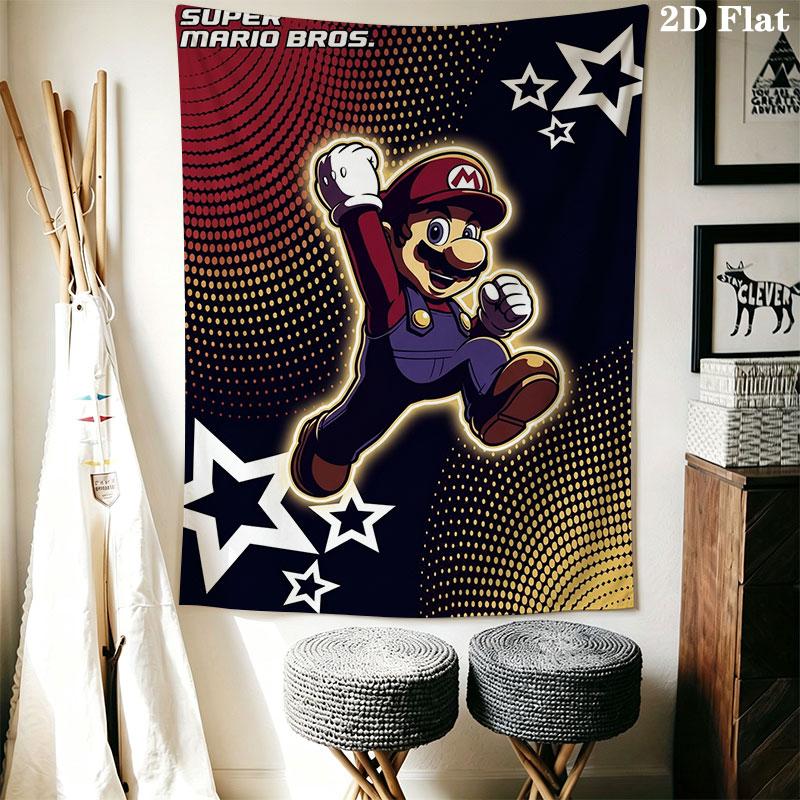Mario Wall Hanging Printed Fabric Blanket Decorative Tapestries for Bedroom Living Room Home Decor