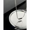 Geometric Stainless Steel Necklace With Polished Snake Chain For Men And Women