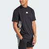 Adidas Future Icons 3-Stripes Color Block Crew Neck Short Sleeve T-Shirt Men Tops Black IR9166