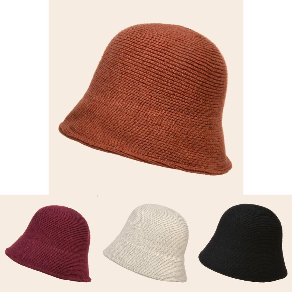 Knitted Autumn Winter Womens Fisherman Hat With Warm Polyester Material For Casual Style