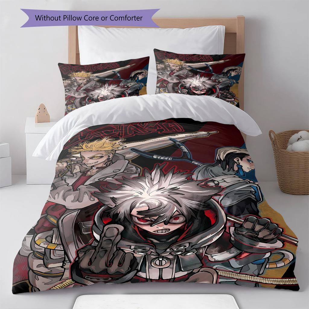 Gachiakuta Pattern Bedding,Quilt Set Quilt Cover Pillowcase Home Birthday Gift (1 * duvet cover + 2 * pillowcase, without core)