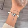 Exquisite Light Luxury Butterfly Pearl Bracelet for Women - High-End Design, Perfect for Students and Best Friends
