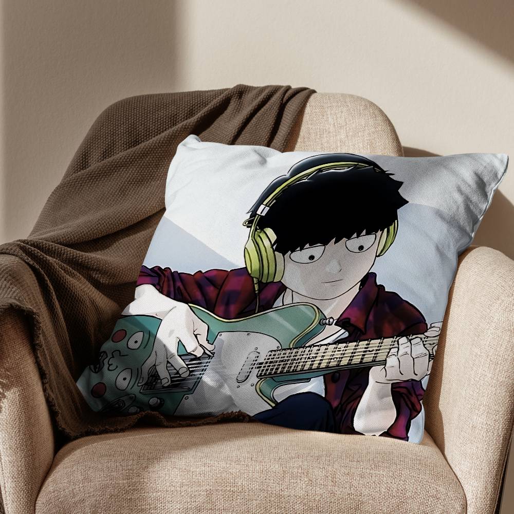 Cheer Up MMob Psycho 100 Pillow Case Sofa Living Room Bedroom Headboard Backrest Cushion Square Cushion Nap Time