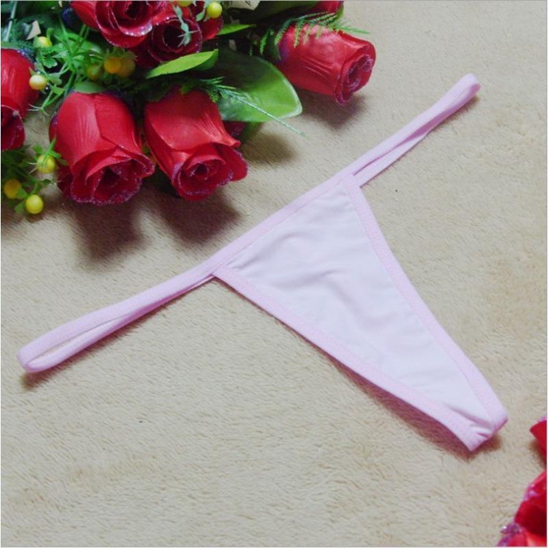 Sex Panties Milk Silk Sex Lace-up Panties Sexy Low Waist Seduction Adult T-pants Thong