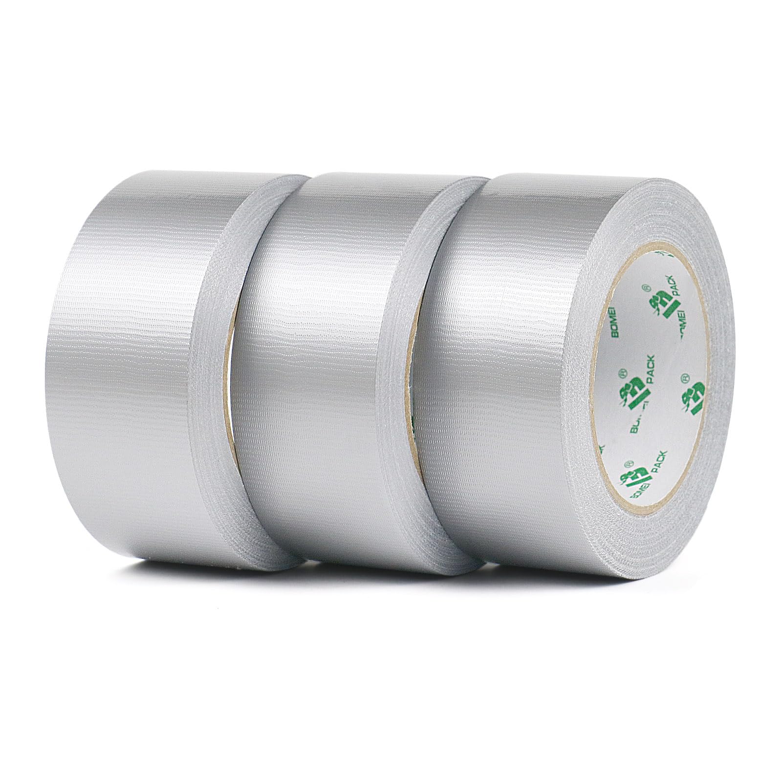 

BOMEI PACK Silver Tape 50mm x 25m 3 rolls Durable strong tape for product packaging