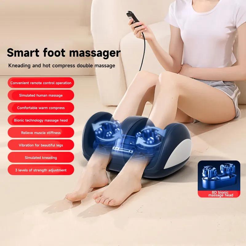 Red Light Heating Foot Massager Electric Foot Massager 3D Bionic Massage Head Foot Leg Fatigue Massage Relaxing Relief Stress