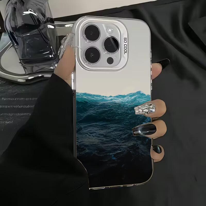 Pouzdro na telefon Pro iPhone 16E Pouzdra Pro iPhone 16 14 13 11 12 Pro Max 7 8 16 Plus XR XS X SE2 Barevný kryt s potiskem horského výhledu