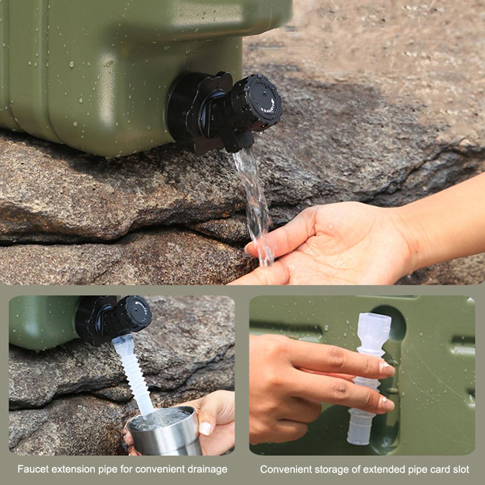 3 Gallon Water Container No Leakage Water Storage Tank with Spigot Water Storage Carrier for Camping Hiking Emergency