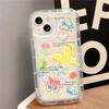 Dopamine Color Butterfly Applicable iPhone17ProMax Airbag Mobile Phone Case 16Pro Apple 13/15 Black and White