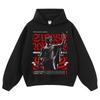 Vintage Washed Oversized Streetwear Hoodie Unisex Loose Fit Cotton Graphic Sweatshirt Men Women