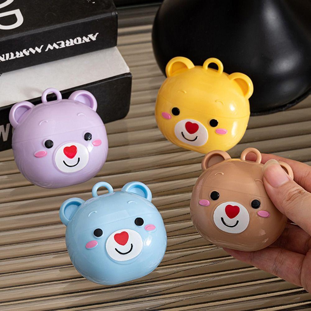 New Cartoon Little Bear lint roller Washable Carry-on Roller Hair Remover Portable Mini Hair Remover Roller
