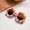 Sun Flower Sunglasses For Children Round Summer Travel Shades Boys Girls Lovely Eyewear Kids Baby Daisy Sunglasses UV Protection