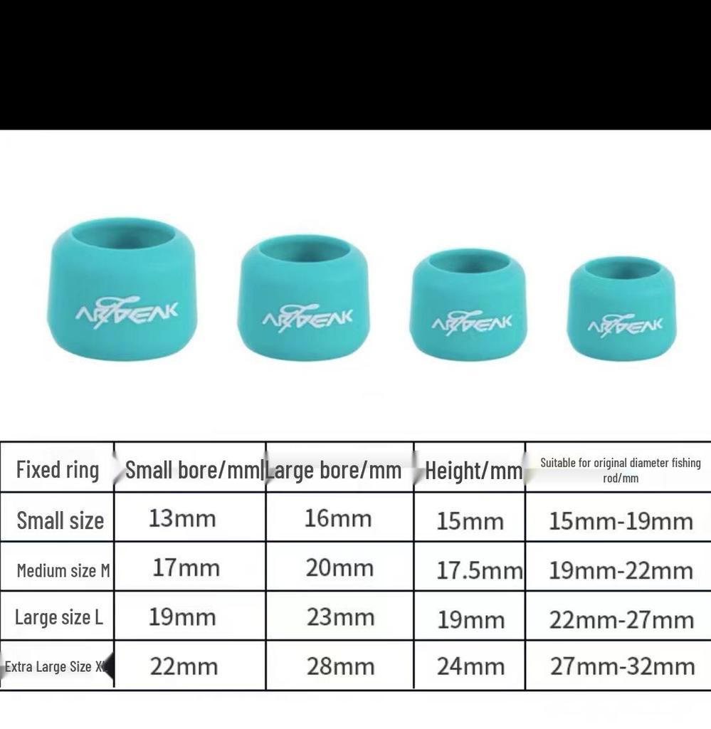 Oqi Peak Silicone Fishing Rod Stopper and Handle Cover Set