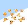 20Pcs Golden Metal Jingle Bells Small Christmas Tree Decorations Xmas Hanging DIY Craft Ornaments Party Festive Decor