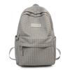 Schoolbag Japanese ins Plaid Backpack Junior High School Student College Student School Bag Large Capacity Lightweight Travel Backpack Female