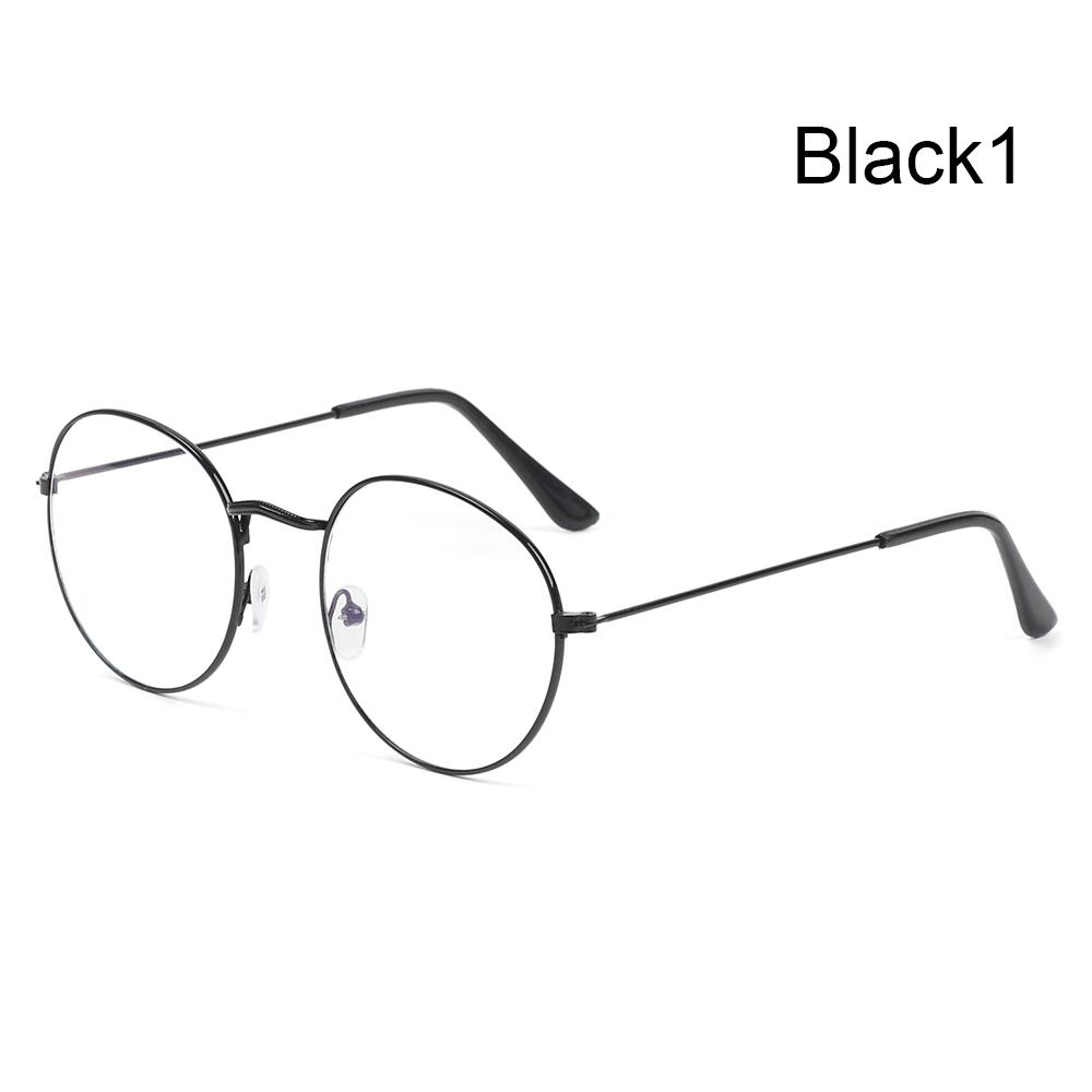 1 PC Retro Metal Anti-Blue Light Glasses Women Men Vintage Ultralight Round Frame Eye Protection Ultra Light Eyeglasses