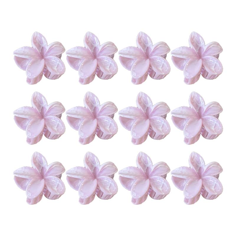 Farbverlauf Frangipani Haarspange Damen Vielseitig Süß Resort Fee Haifisch-Clip Vintage Haaraccessoires