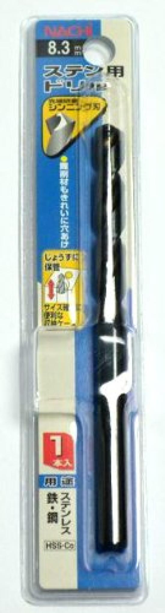 

NACHI Stainless Steel 1 Drill, Piece, 8.3mm (Metal/Metalwork)
