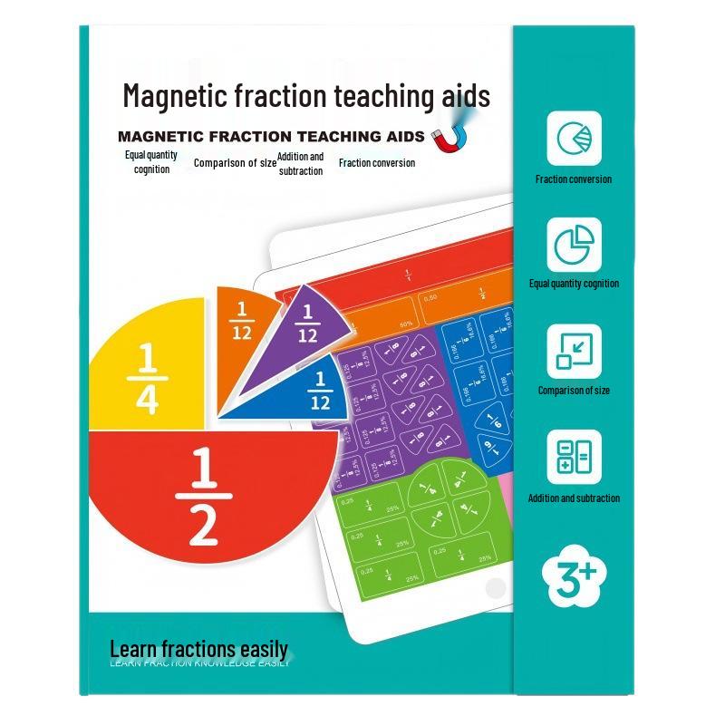 Magnetisches Mathe-Lernwerkzeug für die 3. bis 5. Klasse: Bruch Addition & Subtraktion Demonstrator