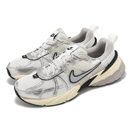 Nike V2K RUN Platine Pur Argent Métallique Homme Unisexe Chaussures Décontractées HJ4497-100