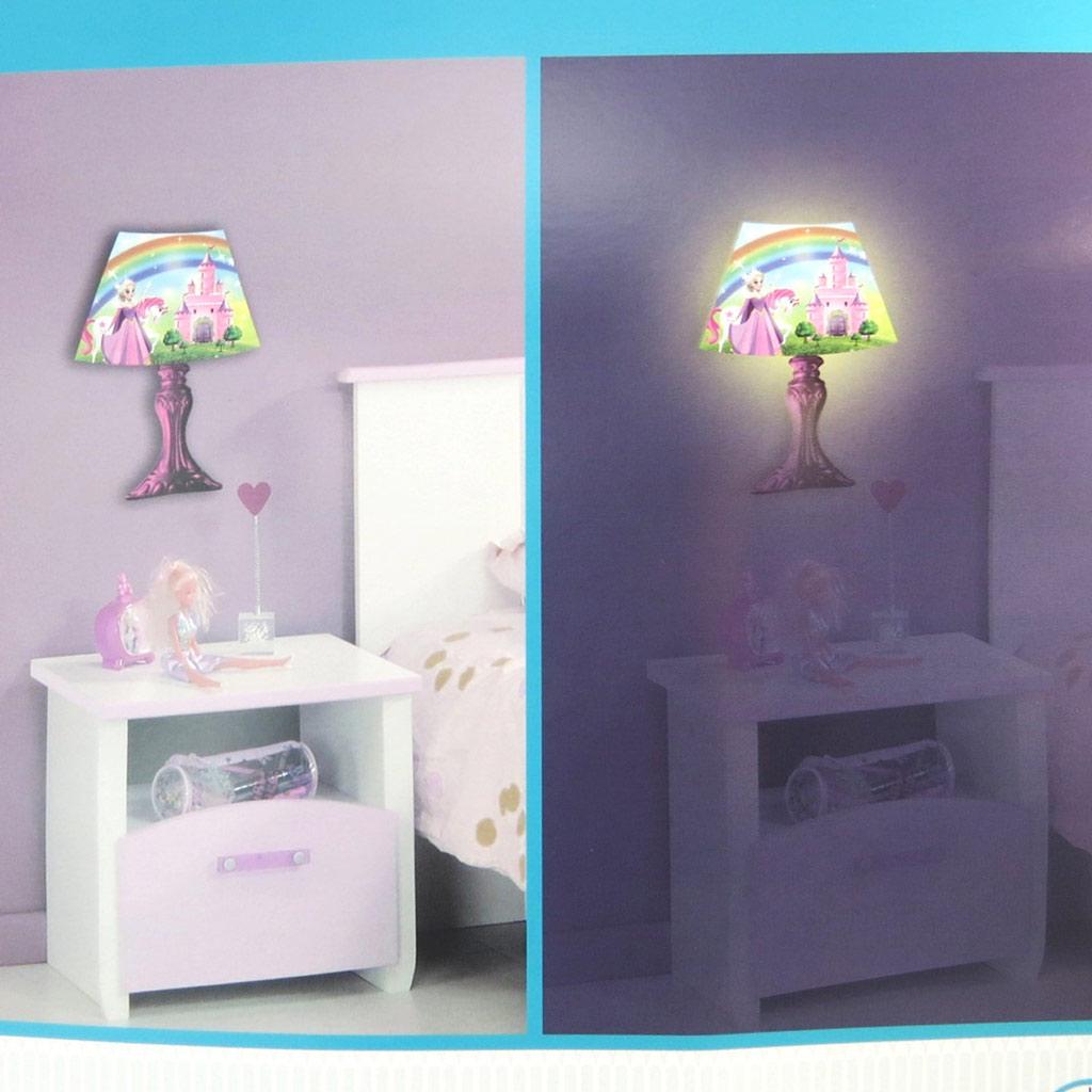 Les Trésors De Lily [N4212] - Autocolant luminos 'Lampă' roz multicolor (Prințesă)