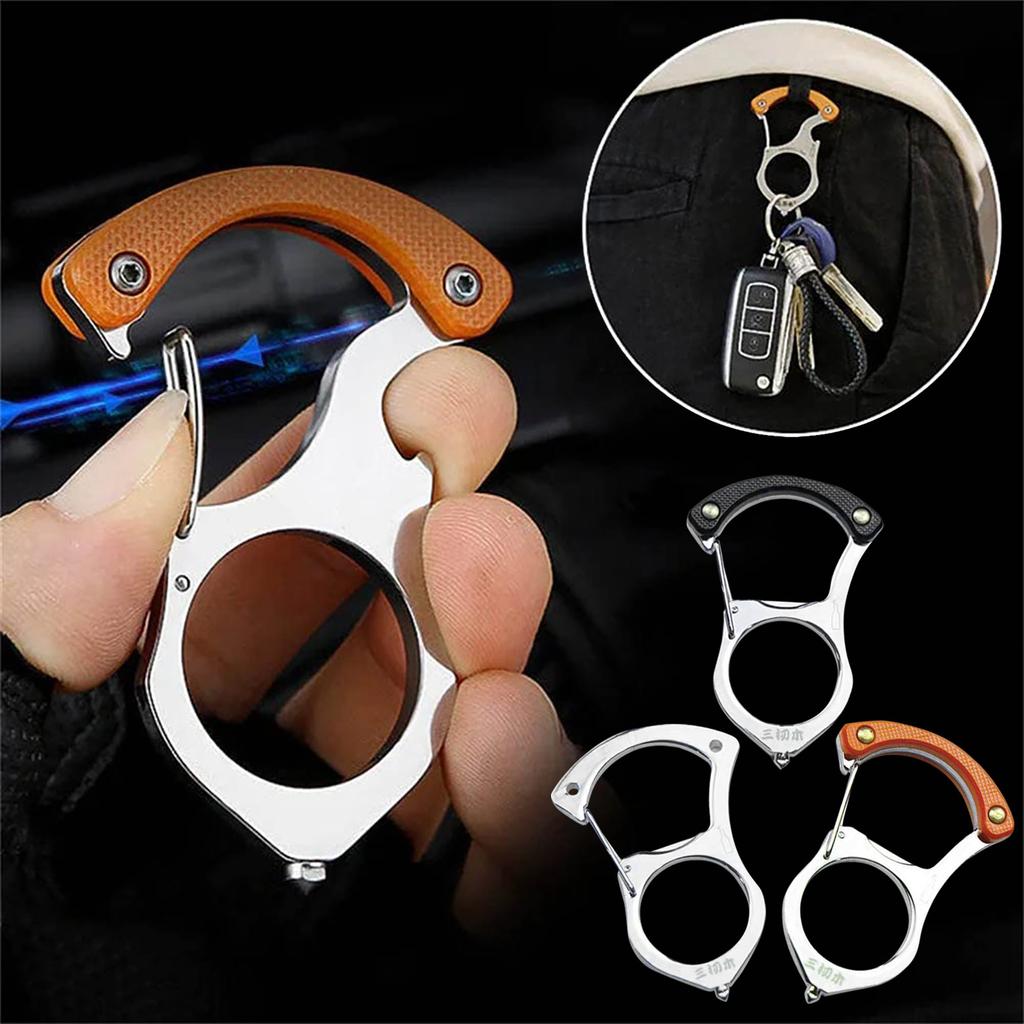 Multifunctional car keychain selfprotection hook uygun fiyatlı satın