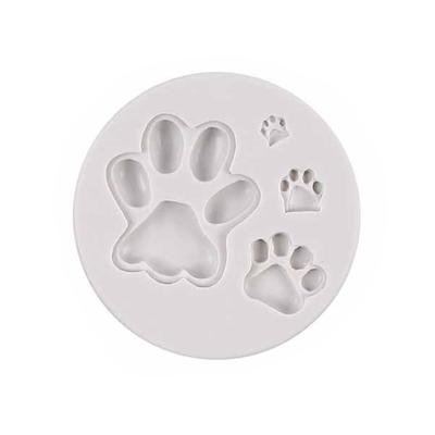 Molde de Silicona para Fondant Linda Pata de Gato Molde para Hornear Forma de Pata de Animal Chino Molde de Resina para Chocolate Herramienta para Decorar Pasteles